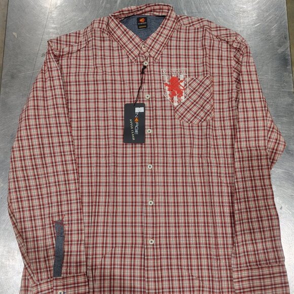 Brand New ENERGIE Oberlin Montreal R3d L1ons XXL Red Plaid Shirt - Picture 1 of 3